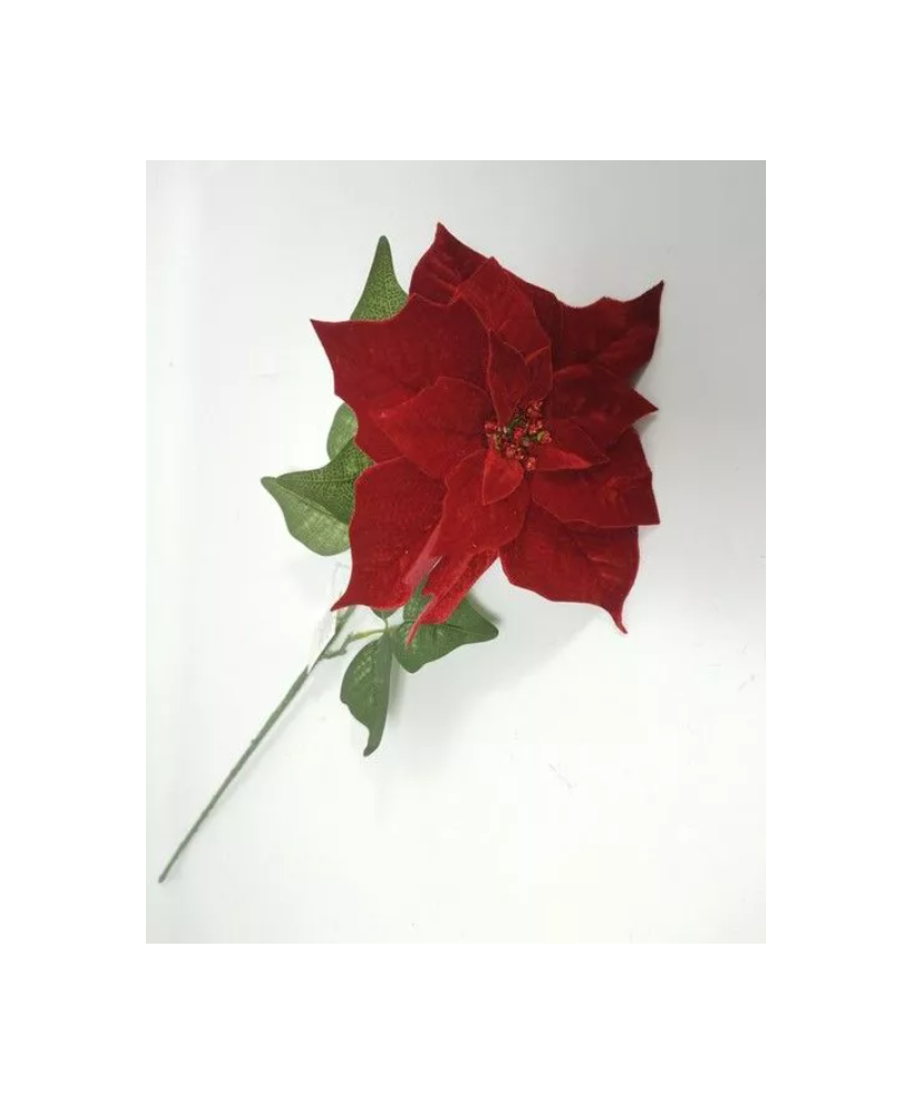 Fiore rosso con gambo 71cm