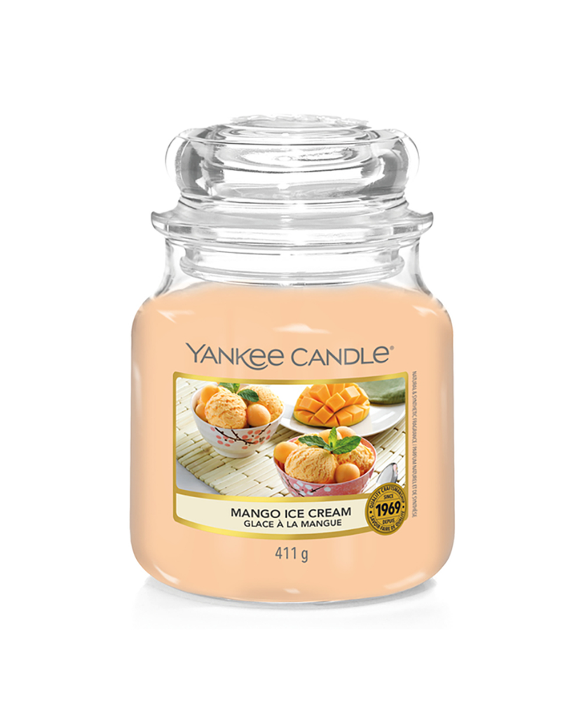 Yankee Candle Candela in Giara Media Mango Ice Cream 75 Ore