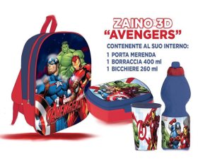 Zaino Asilo 3D School Pack Avengers